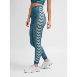 Damskie legginsy bezszwowe Hummel MT Drops. Niebieskie legginsy damskie Hummel, bez wzorów, z dzianiny, na fitness i siłownię. Za 177.00 zł.