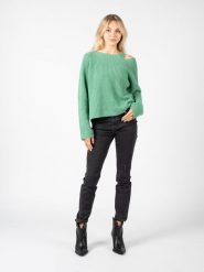 Pinko Sweter "Marsala" | 1G189N A08G | Kobieta | Zielony. Zielone swetry damskie Pinko, l, bez wzorów, z kaszmiru, bez kołnierzyka, bez ramiączek, bez kaptura. W wyprzedaży za 389.00 zł.