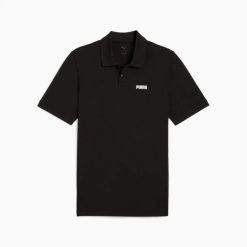 Koszulka polo męska Puma ESS SMALL LOGO PIQUE czarna 68676201 r M (48). Czarne koszulki polo męskie Puma, m, bez wzorów, z bawełny, eleganckie, bez ramiączek. Za 102.90 zł.