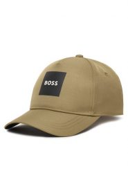 BOSS Czapka z daszkiem J53166 Beżowy ciemny. Brązowe rękawiczki dziecięce Boss, bez wzorów, z poliesteru. Za 114.99 zł.