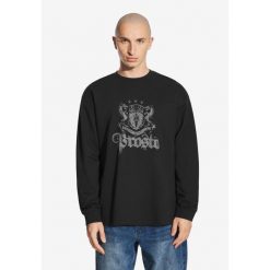 Koszulka sportowa męska Prosto Crest z długim rękawem. Czarne koszulki sportowe męskie Prosto., m, bez wzorów, bez kołnierzyka, bez ramiączek. Za 164.99 zł.