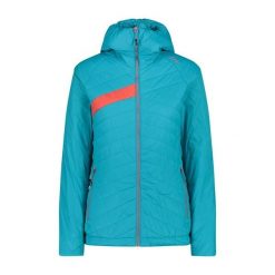 Kurtka damska turystyczna CMP 32Z4236. Zielone kurtki sportowe damskie CMP, na zimę, l, bez wzorów, bez kaptura, narciarskie. Za 329.99 zł.