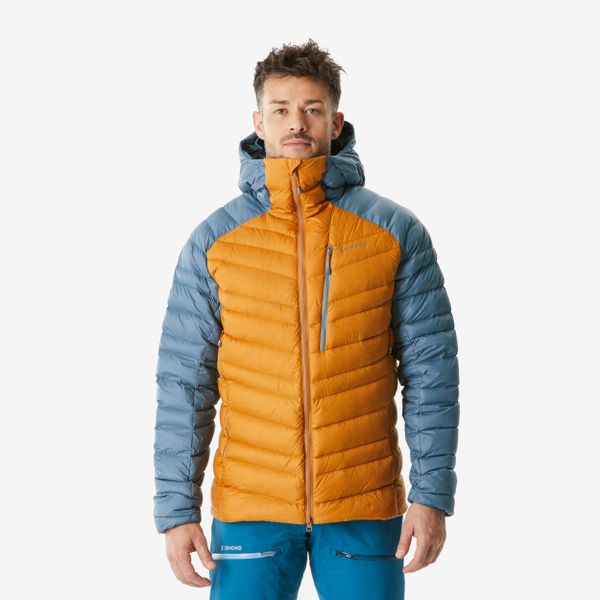 Kurtka puchowa męska Simond Alpinism. Brązowe kurtki męskie SIMOND, l, bez wzorów, z materiału, bez kaptura. Za 499.99 zł.
