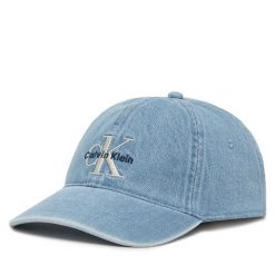 Czapka z daszkiem Calvin Klein Jeans. Niebieskie czapki i kapelusze męskie Calvin Klein Jeans, bez wzorów, z jeansu. Za 119.99 zł.