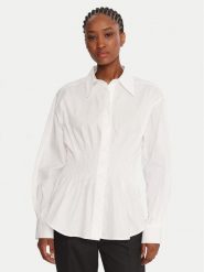 French Connection Koszula 72ZDP Biały Regular Fit. Białe bluzki damskie French Connection, bez wzorów, z bawełny, bez kołnierzyka, bez ramiączek. Za 229.99 zł.