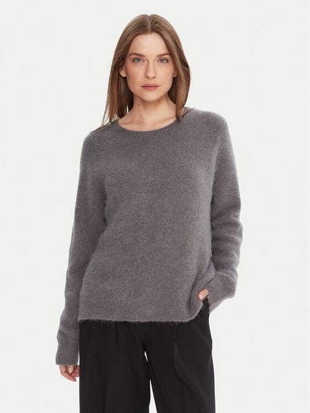 Kontatto Sweter 3M0863C Szary Relaxed Fit. Szare swetry damskie Kontatto, m, bez wzorów, z syntetyku, bez kołnierzyka, bez ramiączek, bez kaptura. Za 319.99 zł.