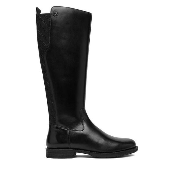 Kozaki U.S. Polo Assn. Czarne kozaki damskie U.S. Polo Assn., bez obcasa, na płaskiej podeszwie. Za 579.99 zł.