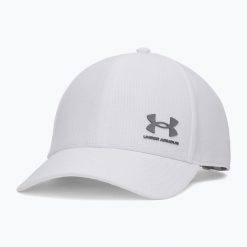 Czapka z daszkiem Under Armour Iso-chill Armourvent. Białe czapki i kapelusze męskie Under Armour, bez wzorów, sportowe. Za 83.99 zł.