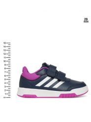 Adidas Sneakersy Tensaur Hook and Loop Shoes JH9541 Granatowy. Niebieskie buty sportowe chłopięce Adidas, bez wzorów, ze skóry, bez zapięcia. Za 139.99 zł.