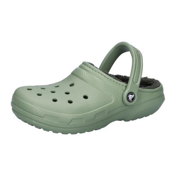 Buty do chodzenia męskie Crocs Classic Lined Clog. Zielone sandały męskie Crocs, z gumy, bez zapięcia. Za 318.00 zł.