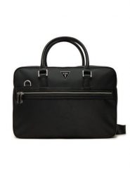 Guess Torba na laptopa HMLUHN P4447 Czarny. Czarne torby na laptopa męskie Guess, z aplikacjami, z materiału. Za 479.99 zł.