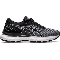 Buty do biegania damskie Asics Gel Nimbus 22. Obuwie sportowe damskie Asics, bez wzorów, z materiału, do biegania. W wyprzedaży za 700.00 zł.