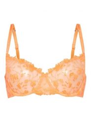 Guess Biustonosz z fiszbiną O5GC15 KCQC0 Pomarańczowy. Brązowe biustonosze Guess, z aplikacjami, z syntetyku. Za 169.99 zł.