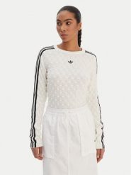Adidas Sweter Solid Spike KS6461 Écru Slim Fit. Swetry damskie Adidas, m, bez wzorów, z syntetyku, bez kołnierzyka, bez ramiączek, bez kaptura. Za 438.99 zł.