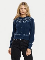 Guess Kardigan W4PR0Y Z3LQ0 Granatowy Regular Fit. Niebieskie kardigany damskie Guess, m, z aplikacjami, z syntetyku. Za 339.99 zł.