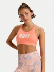 Roxy Biustonosz sportowy Everyday Flow ERJKT04337 Pomarańczowy. Brązowe koszulki sportowe damskie Roxy, m, bez wzorów, z syntetyku, bez kołnierzyka, bez ramiączek, na fitness i siłownię. Za 149.99 zł.