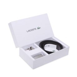 Pasek Lacoste. Czarne paski damskie Lacoste, bez wzorów. Za 439.99 zł.
