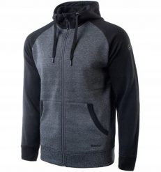 Rozpinana bluza z kapturem dla mężczyzn Hi-tec Selan. Szare bluzy męskie Hi-tec, m, bez wzorów, z bawełny, z kapturem. Za 204.30 zł.