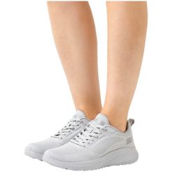 Buty damskie SKECHERS Bobs Squad Chaos Face Off. Szare obuwie sportowe damskie Skechers, bez wzorów. Za 229.99 zł.
