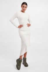 Sukienka Gelly MAX MARA LEISURE. Sukienki damskie Max Mara Leisure, s, bez wzorów, bez kołnierzyka, bez ramiączek. W wyprzedaży za 566.37 zł.