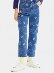 Desigual Jeansy 23WGDD07 Niebieski Regular Fit. Niebieskie jeansy dla dziewczynek Desigual, z bawełny. Za 379.99 zł.
