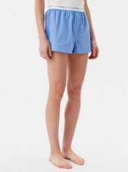 Calvin Klein Underwear Szorty piżamowe LV00QS7411 Niebieski Relaxed Fit. Niebieskie piżamy damskie Calvin Klein Underwear, l, bez wzorów, z bawełny, bez ramiączek. Za 109.99 zł.