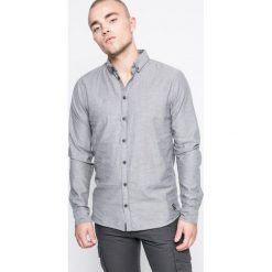 Blend - Koszula. Szare koszule męskie Blend, z bawełny, button down, z długim rękawem. W wyprzedaży za 89.90 zł.