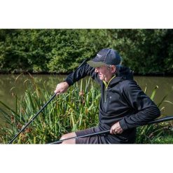 Bluza Męska Wędkarska Matrix All Weather Hoodie. Czarne bluzy sportowe męskie FISH MATRIX, m, bez wzorów, bez kaptura. Za 314.99 zł.