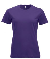 Clique New Classic-T Women – Klasyczny T-shirt z ringspun bawełny – bright lilac. Czerwone t-shirty damskie CLIQUE, l, bez wzorów, z bawełny, klasyczne, bez kołnierzyka. Za 104.39 zł.