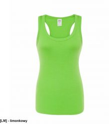 JHK - Damski t-back limonkowy XL. T-shirty damskie JHK, xl, bez wzorów, bez kołnierzyka. Za 19.55 zł.