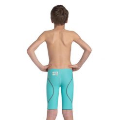 Strój startowy Arena POWERSKIN ST NEXT JAMMER JUNIOR AQUAMARINE 8-9. Niebieskie kąpielówki dla chłopców Arena, bez wzorów, z tkaniny. Za 399.00 zł.