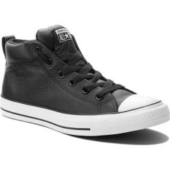Trampki CONVERSE - Ct Street Mid 143727C Black/White. Czarne trampki męskie Converse, z gumy. Za 329.00 zł.