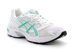 Buty do biegania Asics GEL-1130 Białe. Czarne obuwie sportowe damskie Asics, bez wzorów, z materiału, do biegania. Za 399.99 zł.
