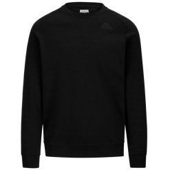 Bluza Kappa Caimali Swt. Czarne bluzy męskie Kappa, m, bez wzorów, bez kaptura. Za 224.50 zł.