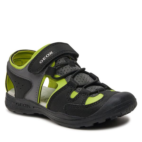 Sandały Geox. Brązowe sandały chłopięce Geox, bez zapięcia. Za 219.99 zł.