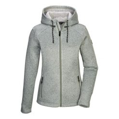 Bluza damska z kapturem Killtec Kow 5 Kntflc. Zielone bluzy damskie KILLTEC, l, bez wzorów, z materiału, z kapturem. Za 218.35 zł.
