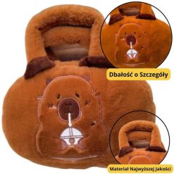 Torba Pluszowa Z Kapibarą Z Kubkiem Brązowy 20cm. Brązowe torby i plecaki dziecięce LEANToys. Za 21.34 zł.