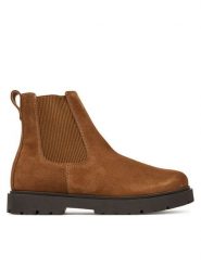 Birkenstock Sztyblety Highwood Slip On Mid 1030632 Brązowy. Brązowe trampki i tenisówki damskie Birkenstock, bez wzorów, ze skóry, bez zapięcia. Za 729.99 zł.