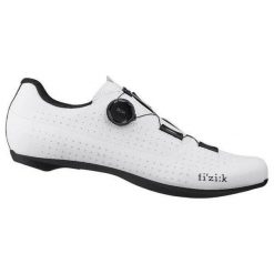 Buty rowerowe szosowe „Tempo Overcurve R4”, białe. Białe buty sportowe męskie FIZIK, z nylonu, bez zapięcia, rowerowe. Za 936.20 zł.