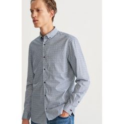 Wzorzysta koszula slim fit - Turkusowy. Niebieskie koszule męskie Reserved. Za 119.99 zł.