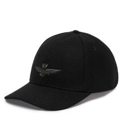 Czapka z daszkiem Aeronautica Militare. Czarne czapki i kapelusze męskie Aeronautica Militare, bez wzorów. Za 214.99 zł.