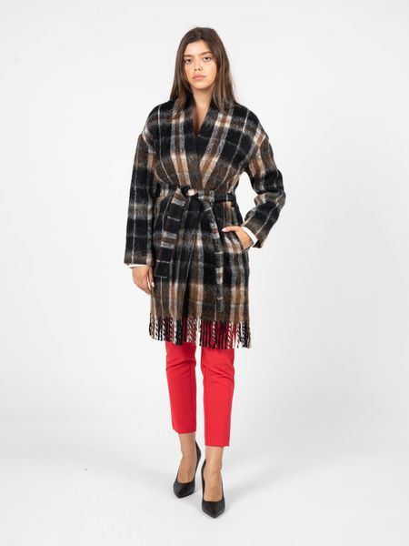 Rebel Queen By Liu Jo Kardigan | YF0002 T5010 | Kobieta | Czarny. Czarne kardigany damskie Liu Jo, bez wzorów, z materiału, eleganckie, bez kołnierzyka, bez ramiączek, bez kaptura. W wyprzedaży za 459.00 zł.