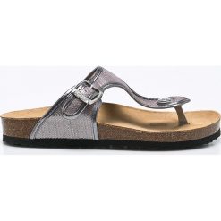 Pepe Jeans - Japonki. Szare klapki damskie Pepe Jeans, bez wzorów, z jeansu, bez obcasa, na szpilce, bez zapięcia. W wyprzedaży za 119.90 zł.