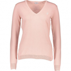 Sweter w kolorze jasnoróżowym. Czerwone swetry damskie marki U.S. Polo Assn., z bawełny. W wyprzedaży za 173.95 zł.