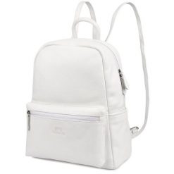 Plecak Skórzany Damski Elegancki Duży Włoska Skóra Biały Beltimore P16. Białe plecaki damskie bez wzorów, ze skóry, biznesowe. Za 359.99 zł.