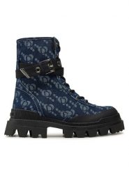 Desigual Trapery Track 24WSTD01 Niebieski. Niebieskie śniegowce i trapery damskie Desigual, z materiału. Za 749.99 zł.