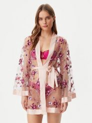 Guess Szlafrok O5GX01 KCQ90 Kolorowy Regular Fit. Szlafroki damskie Guess, l, z aplikacjami, z syntetyku, bez ramiączek, bez kaptura. Za 859.99 zł.