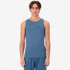 Tank top Kappa Carsenac. Niebieskie t-shirty męskie Kappa, m, bez wzorów, z bawełny, bez kołnierzyka. Za 128.50 zł.