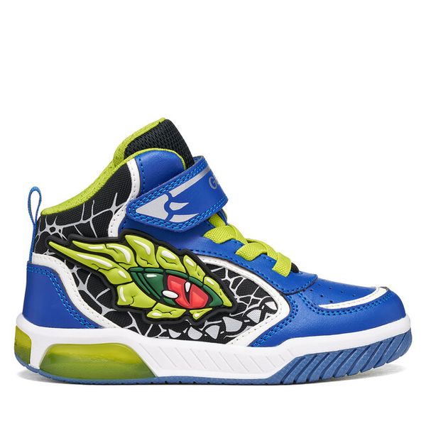 Sneakersy Geox. Niebieskie trampki i tenisówki chłopięce Geox, bez wzorów, bez zapięcia. Za 305.99 zł.