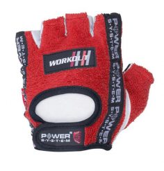 Rękawiczki na siłownię POWER SYSTEM Workout. Czarne rękawiczki męskie Power System, bez wzorów, z materiału. Za 29.90 zł.